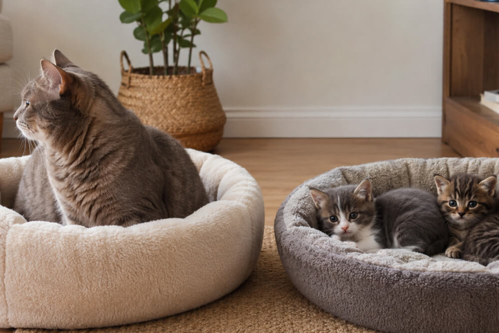 Кошка бросила котят: почему это произошло и как им помочь